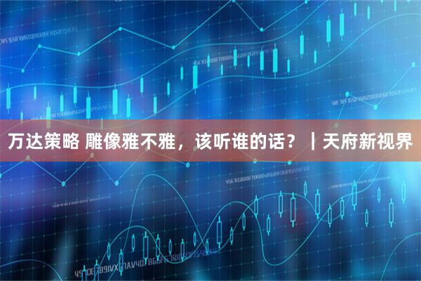 万达策略 雕像雅不雅，该听谁的话？｜天府新视界